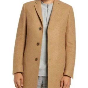 NWT Nordstrom Men's Open Edit Camel Size Large Winter Coat